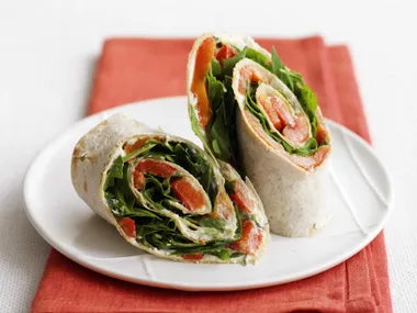 capsicum, ricotta and rocket pinwheels