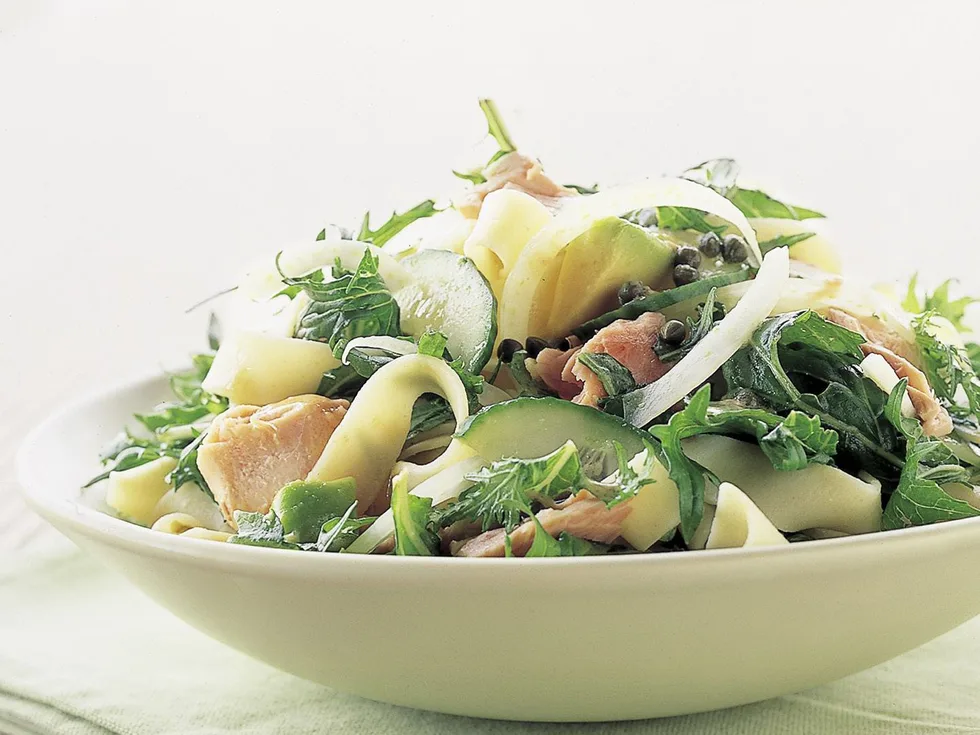 hot-smoked salmon salad