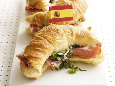 asparagus and coppa salad bites