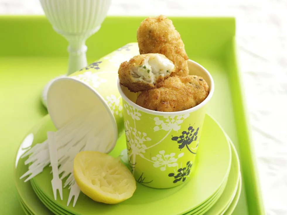 fish and caper croquettes