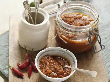 chilli coriander jam