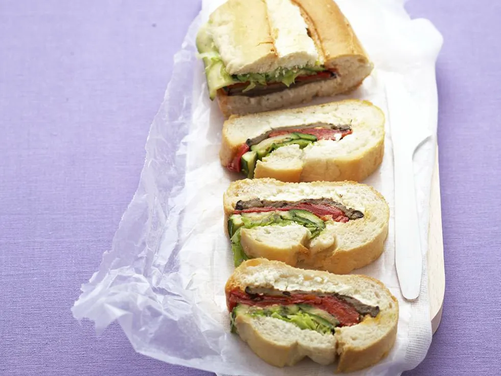 roasted vegie and ricotta bread