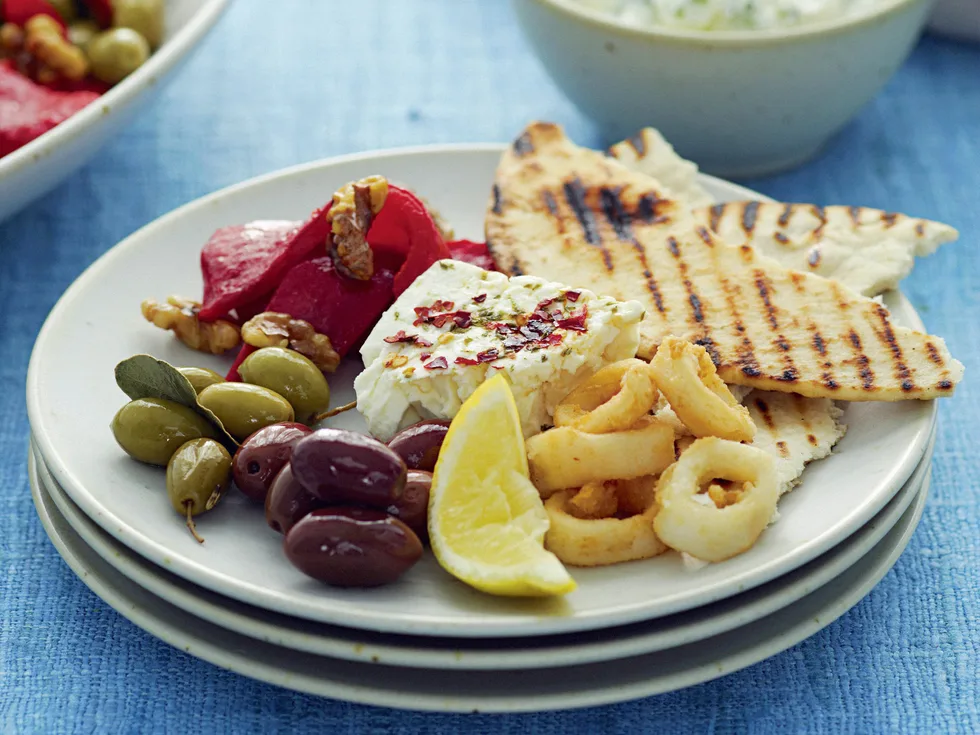 roasted capsicum with fried walnuts