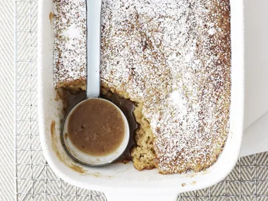 hazelnut butterscotch self-saucing pudding