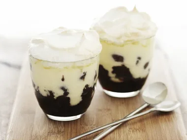 chocolate cherry meringue desserts