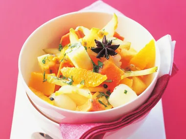 tropical fruit salad with cardamom