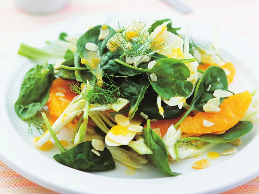 Orange, fennel and almond salad