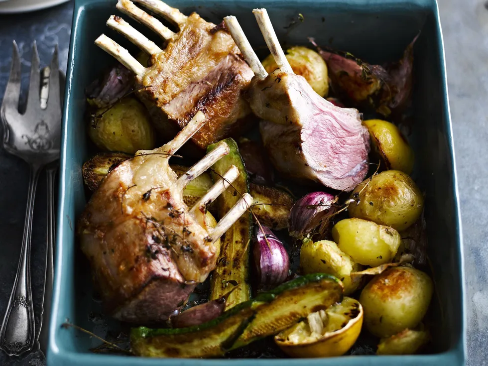 LEMON AND GARLIC LAMB RACK