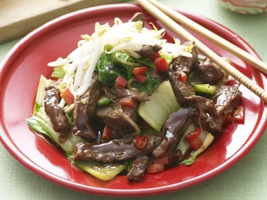 BEEF TERIYAKI WITH BOK CHOY