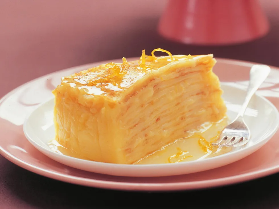 lemon curd crepe cake