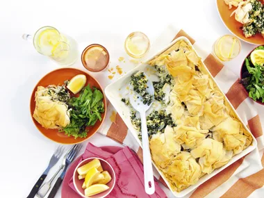 Healthy spanakopita