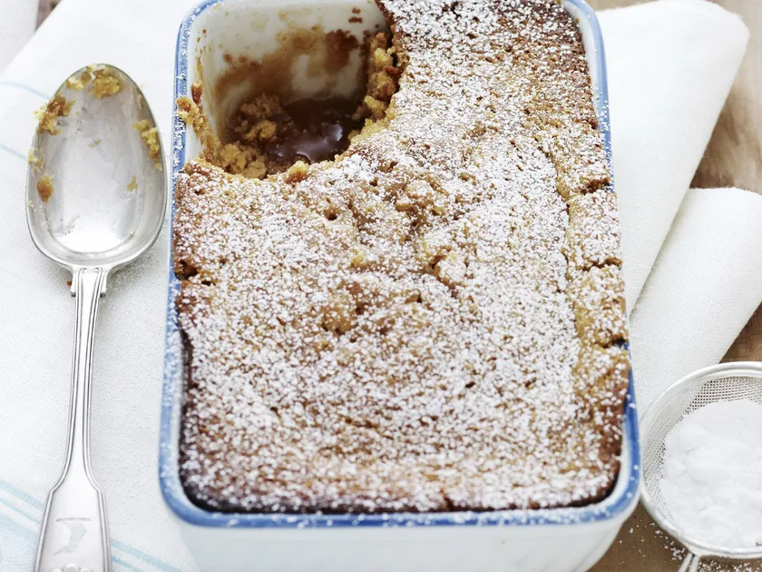 Ginger and orange self-saucing pudding