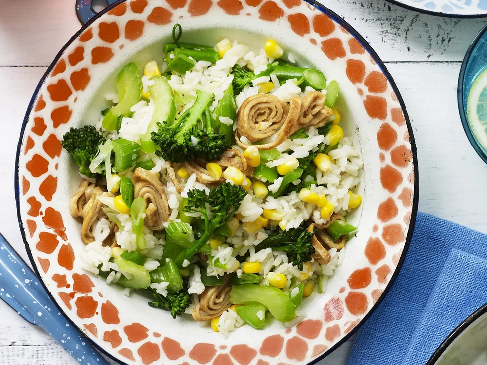 mixed vegetable stir-fried rice