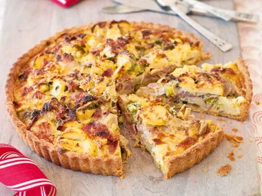 Artichoke and potato tart