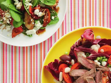 lamb, white bean and radicchio salad