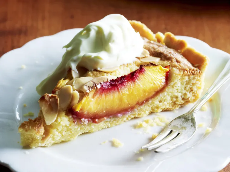 nectarine and almond tart