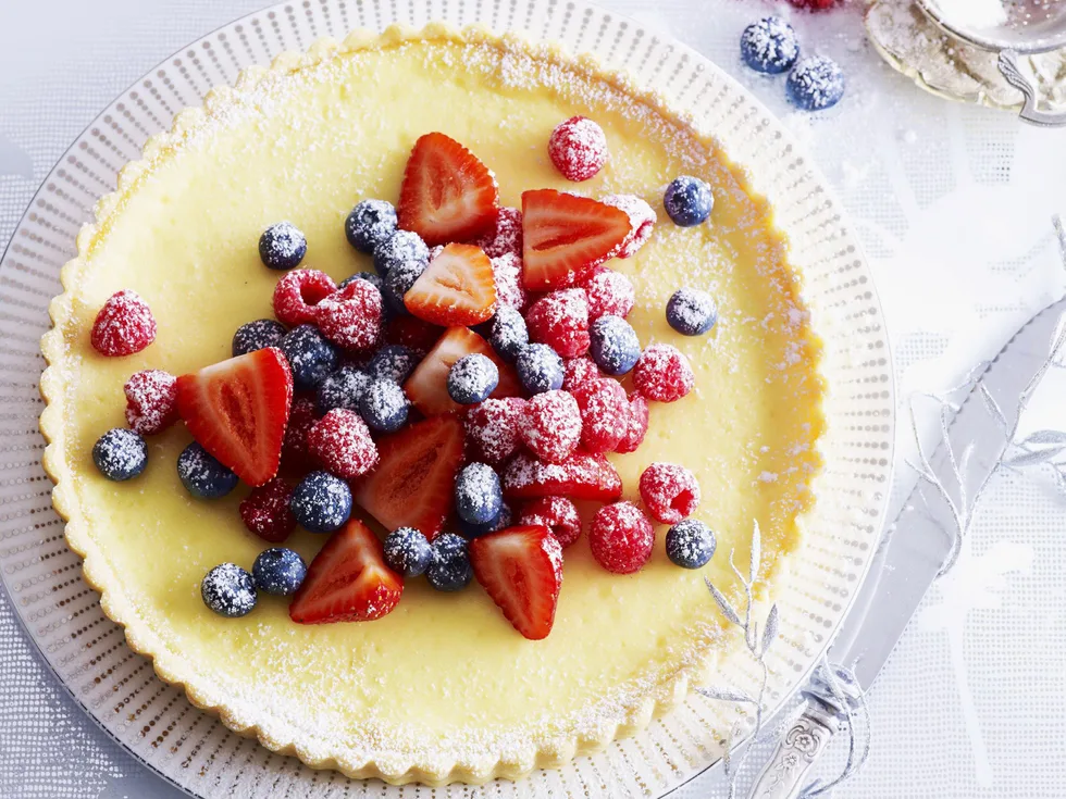MIXED BERRY and Ricotta Tart