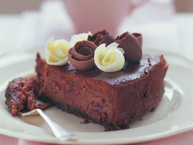ripe cherry cheesecake