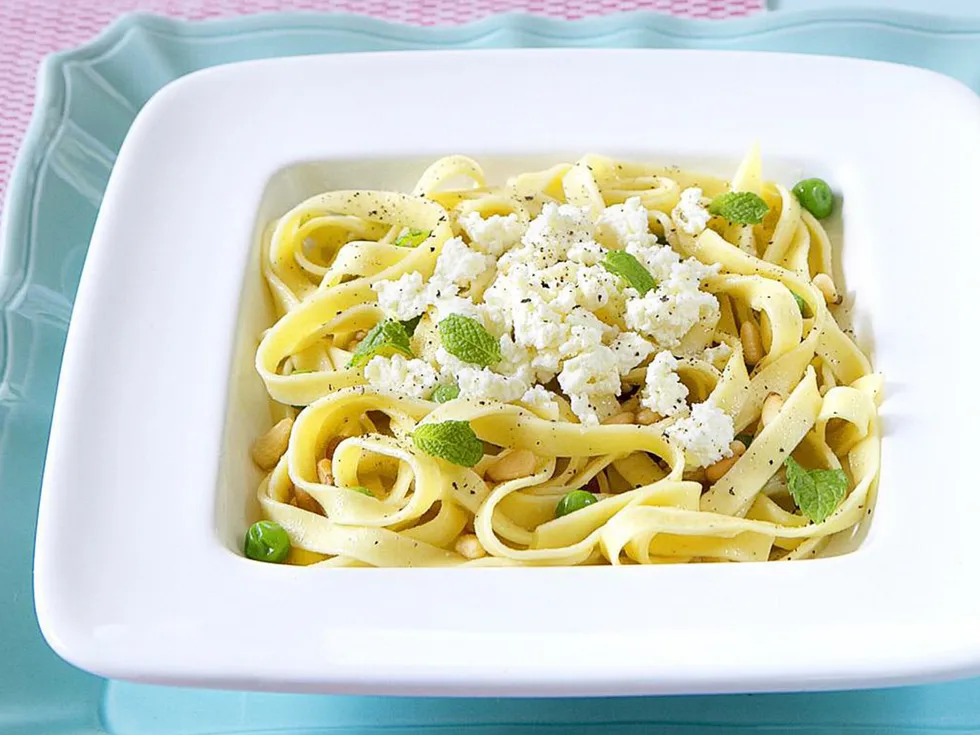 MINTED PEA AND RICOTTA TAGLIATELLE