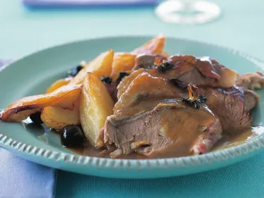 slow-roasted greek lamb