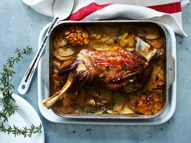 Slow roasted lamb shoulder