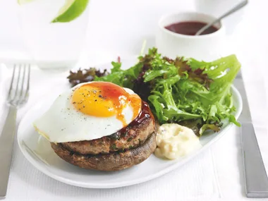 Mushroom Lamb Burger