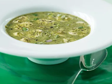 Chicken and watercress soup