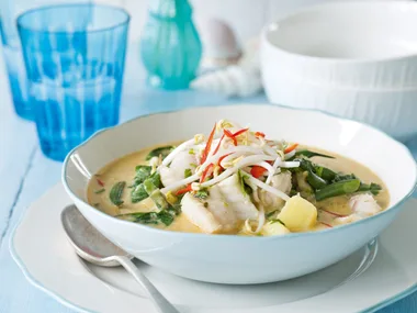 Coconut and fish curry