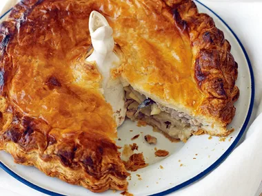 Pork, sage and apple pie