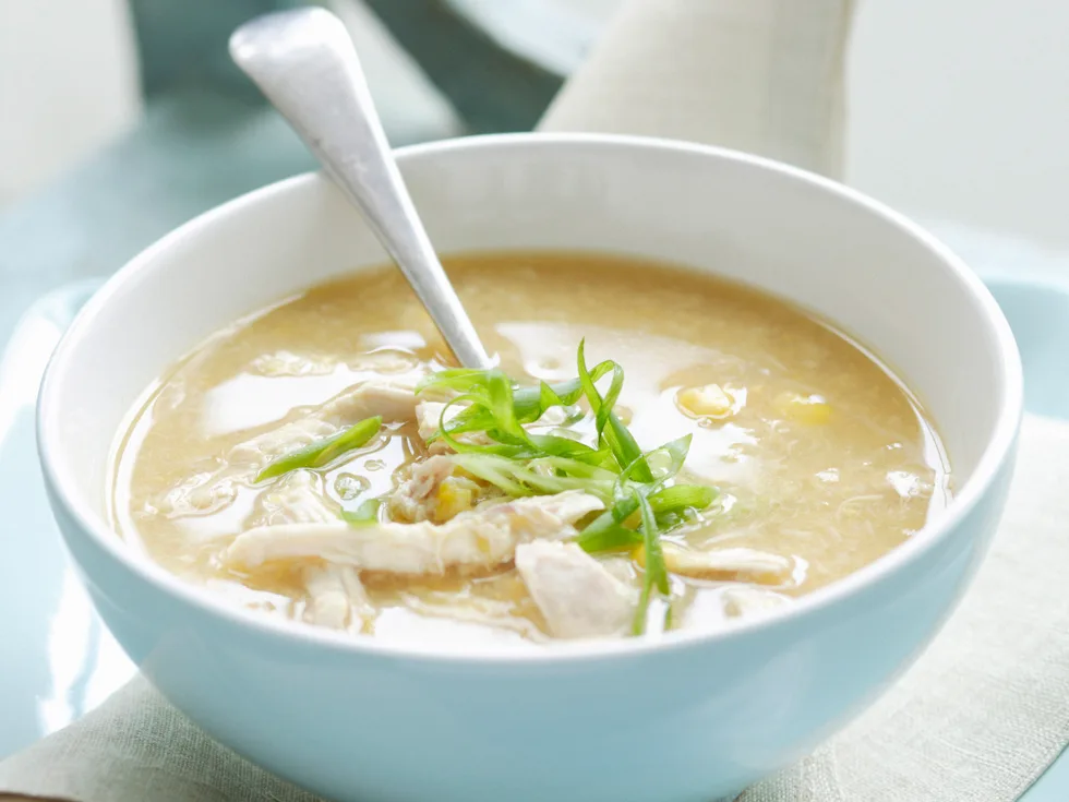Chicken and sweet corn soup
