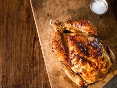 Roast chicken with fennel seeds and rosemary