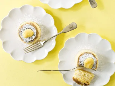 Ricotta lemon cheesecakes