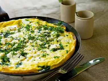 Swiss chard omelette