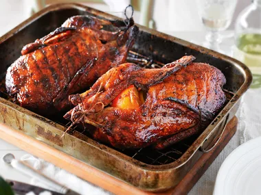 Roasted marmalade duck with sherry vinegar