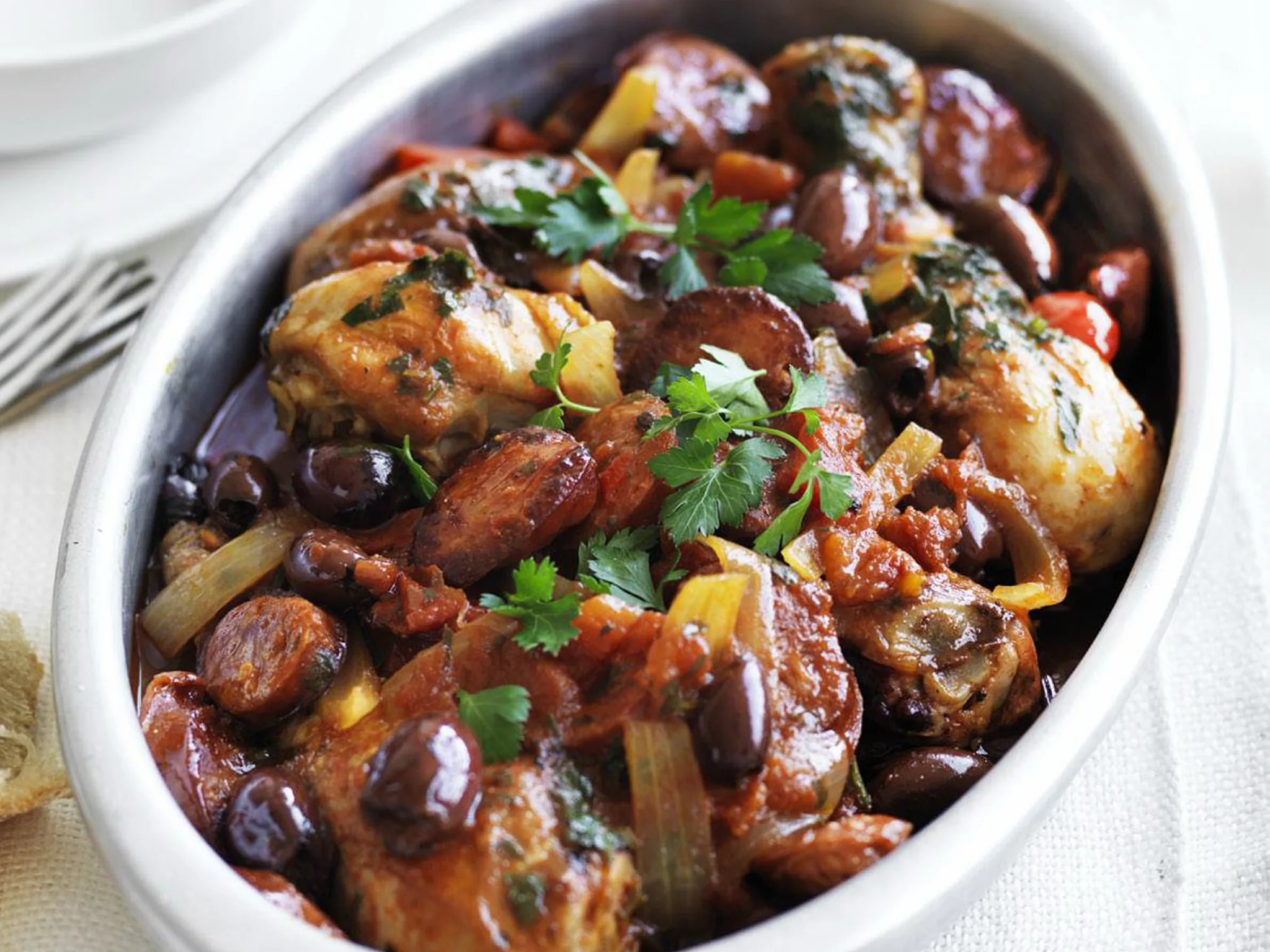 Chicken and chorizo stew