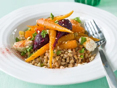 Barley and vegetable salad