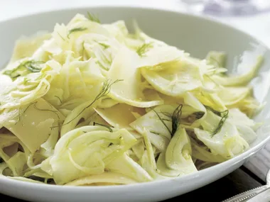 Shaved fennel and parmesan salad