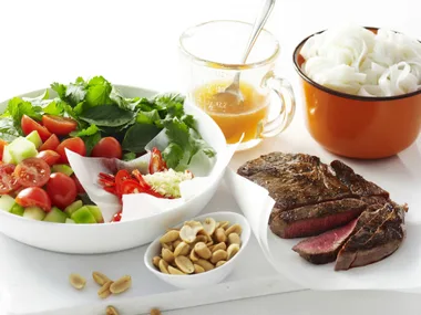 Thai beef with noodles