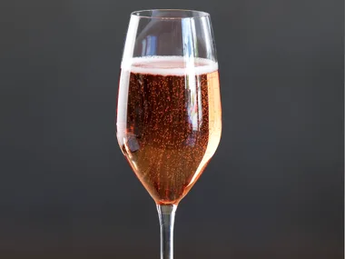 Strawberry and Champagne cocktail