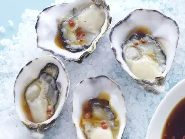 Oysters with two dressings