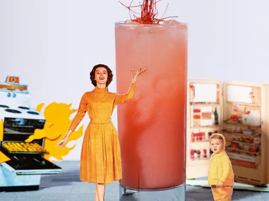 Mother’s little helper gin cocktail