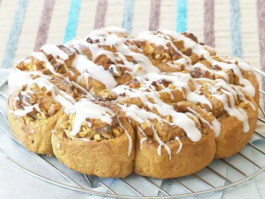 Coffee walnut scrolls