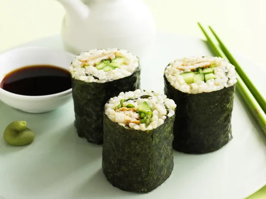 Brown rice sushi