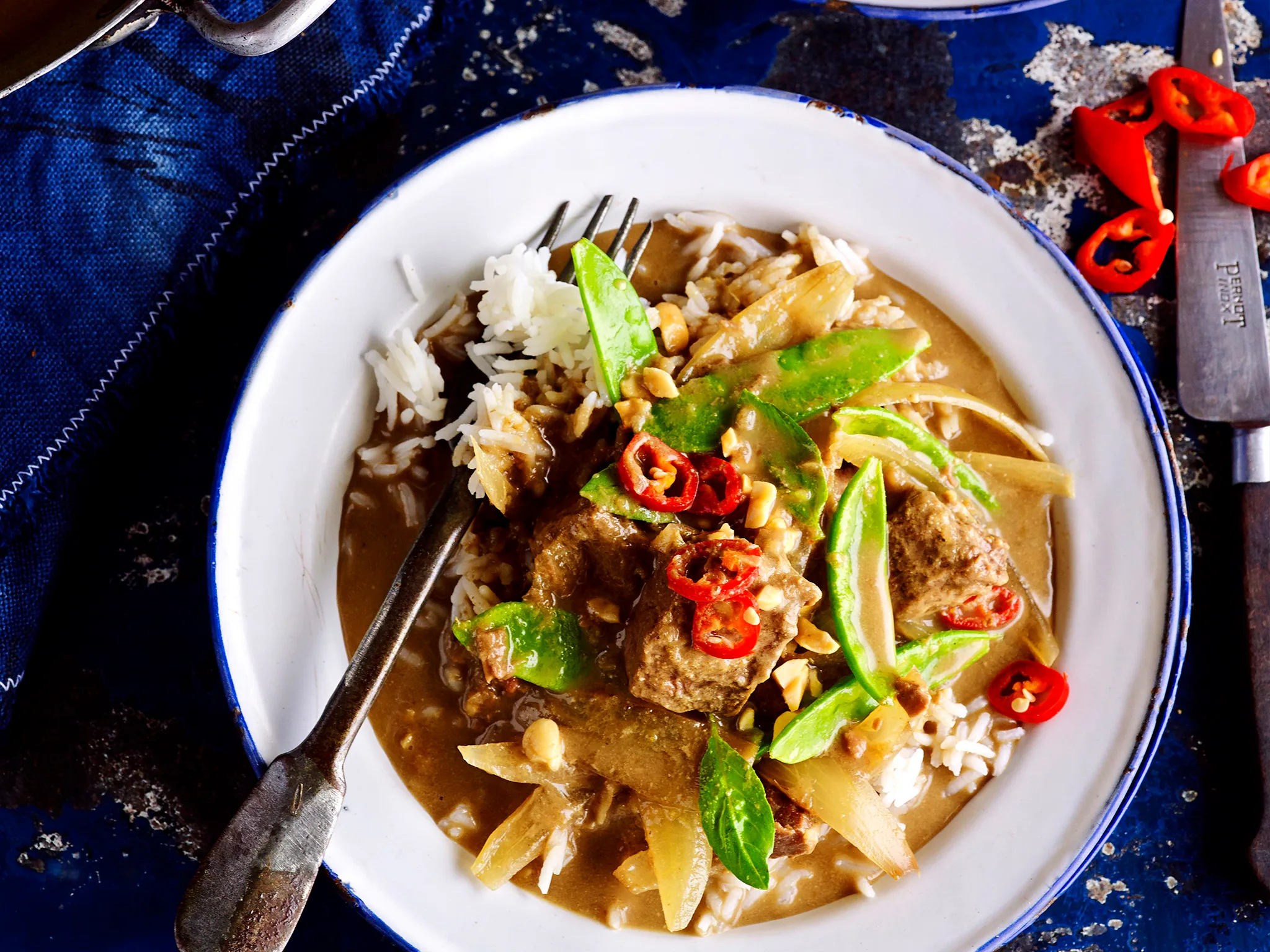 Coconut curried beef