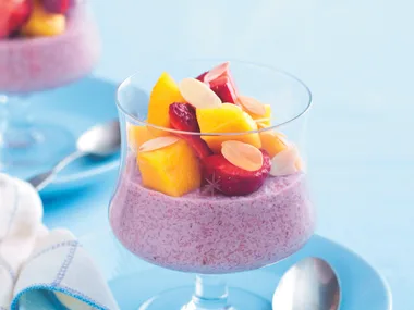 Strawberry seed puddings