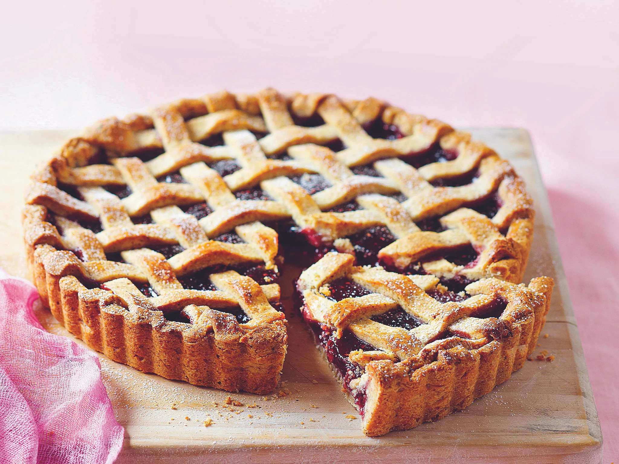 Raspberry jam tart