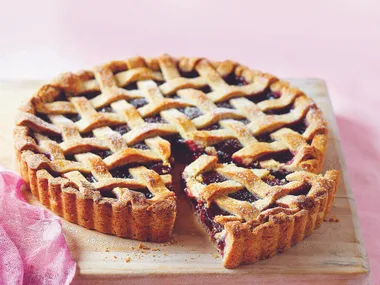 Raspberry jam tart