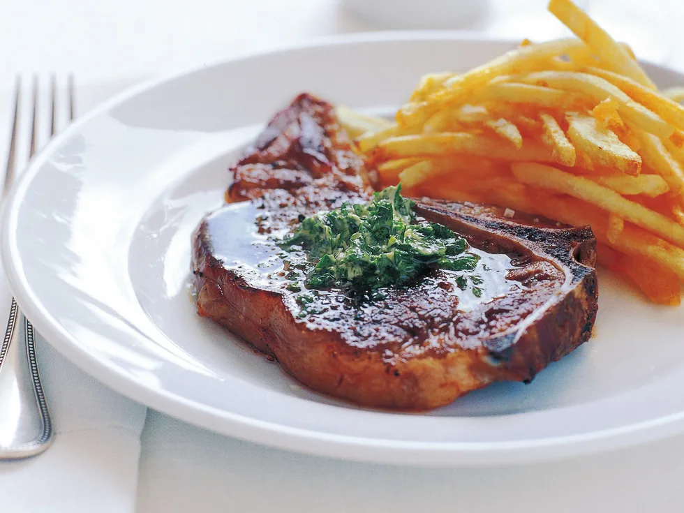 The perfect steak with herb butter