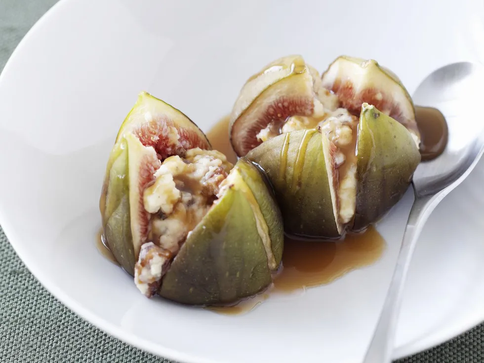 Walnut and ricotta stuffed figs