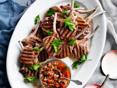 Chimichurri lamb cutlets